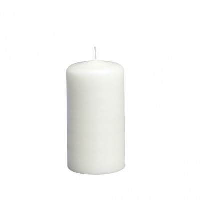Žvakė cilindro formos 6x12cm balta