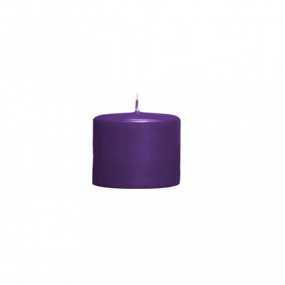 Žvakė cilindro formos 8x6cm tamsi violetinė