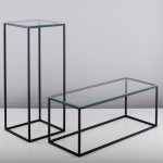 NUOMA: Kolonos - stovai juodi 20x20x50cm