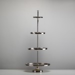 NUOMA: metalinis 4 aukštų padėklas - stovas 125cm