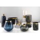 NUOMA: Vaza 17-10533 dryžuota juoda su auksu