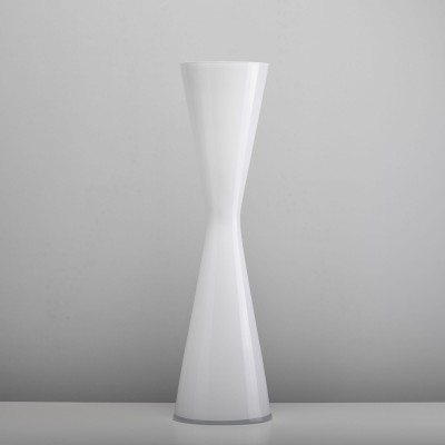 NUOMA: Vaza "smėlio laikrodis" 17-6645 balta 80cm