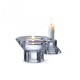 NUOMA: Žvakidė SM006 stiklinė dvipusė
