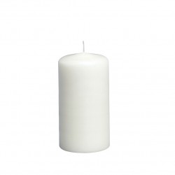 Žvakė cilindro formos 6x10cm balta
