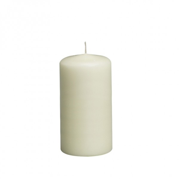 Žvakė cilindro formos 7x10cm kreminė