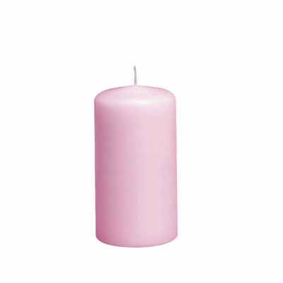 Žvakė cilindro formos 6x10cm rožinė