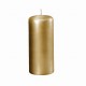 Žvakė cilindro formos 6x15cm auksinė