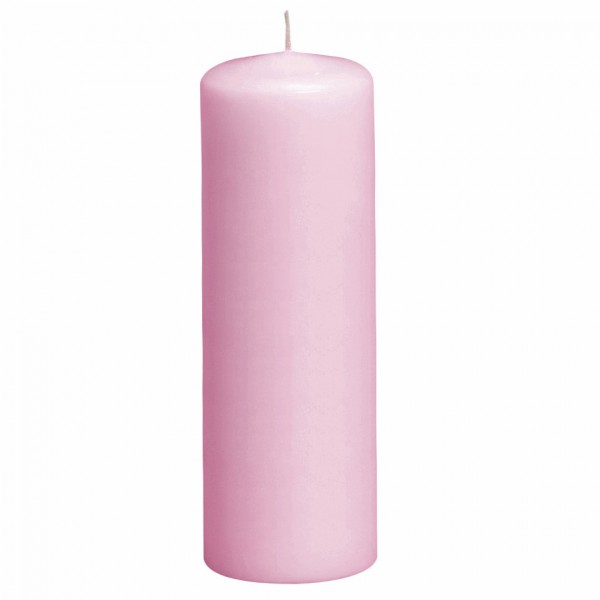 Žvakė cilindro formos 6x20cm rožinė