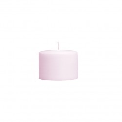 Žvakė cilindro formos 8x6cm rožinė šviesi